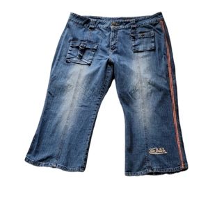 Von Dutch Kustom Made Originals Women’s Distressed Cropped Jeans